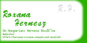 roxana hernesz business card